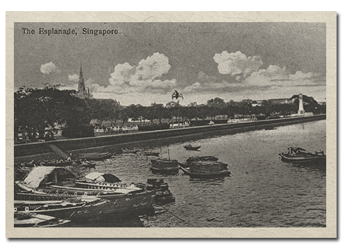 View of the Esplanade from the sea, c. 1920s