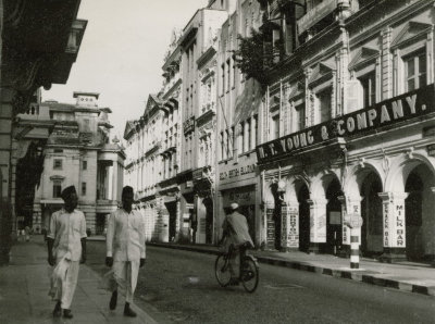 Battery Road in the evening, 1954