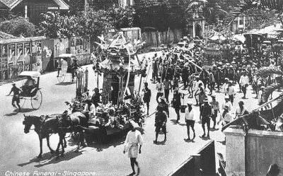 Chinese funeral, 1910s